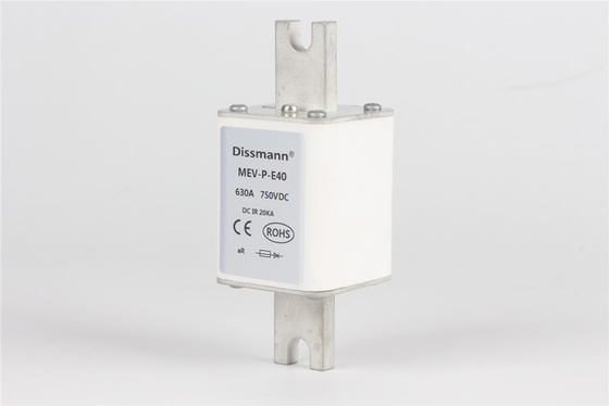 DC750V MEV Square Ceramic Car Fuse Untuk Perlindungan Semikonduktor