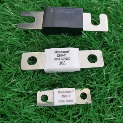 Flat Plug Bersertifikat UL DC150V 250A Time lag Fuse Untuk Sistem Penyimpanan Energi