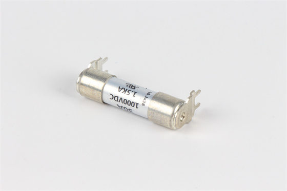 Kapasitas Pemutusan Tinggi Dissmann Fuse 10x38mm, Bersertifikat UL Fuse Keramik Dua Pin