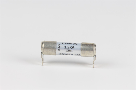 10x38mm Sekering Keramik Tegangan Tinggi HD10D.J03 Solder Plate Mount Fuse Bersertifikat UL Buatan China