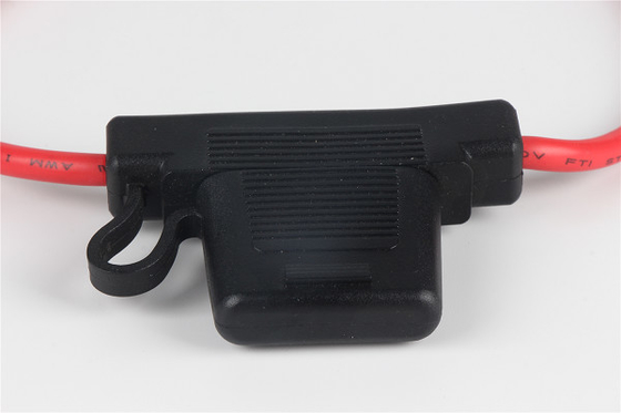 Dudukan Sekering Pemasangan Panel Hitam 30 Amp, Pemegang Sekering Inline Otomotif