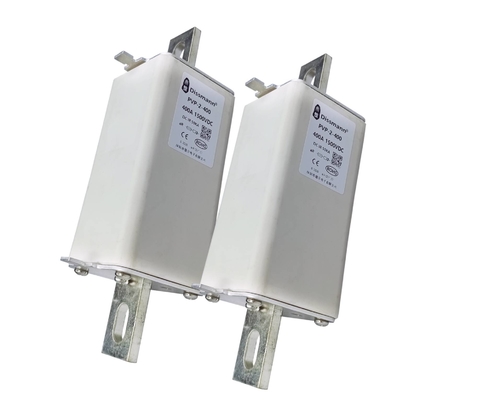 Kontrol Listrik Fuse Cartridge Tegangan Tinggi 50KA DC Untuk PV Inverter