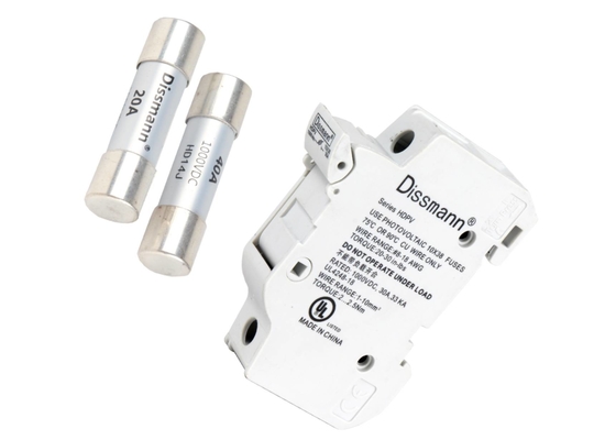 100A Sistem Penyimpanan Energi Fuse, Panel Surya 10 X 38 Cartridge Fuse Pipa Serat