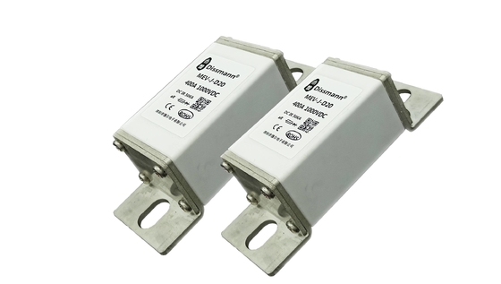 400 Amp Tegangan Tinggi Keramik Fuse ISO8820 Standar Warna Putih