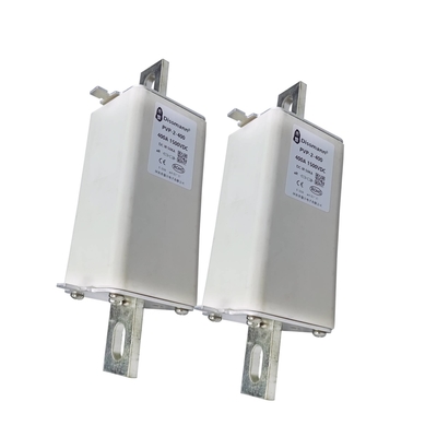 1500VDC Solar PV Fuse, 400 Amp Dc Fuse Dengan Pin Paduan Tembaga