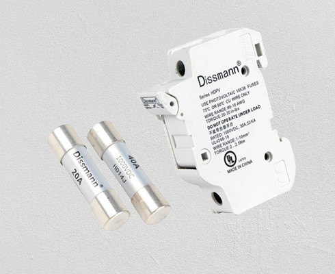 100A Sistem Penyimpanan Energi Fuse, Panel Surya 10 X 38 Cartridge Fuse Pipa Serat
